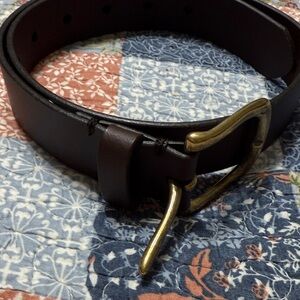 GAP  Kids Dark Brown Belt with Brass Buckle